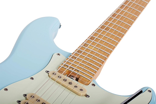 Электрогитара SCHECTER [MV-6 SSBLU] 6-струнная, корпус: липа, гриф: запеченый клен, 24 лада, цвет: Super Sonic Blue (SSBLU)