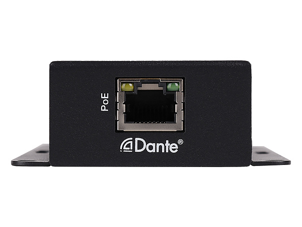 Конвертер Intrend [ITDAN-PT2] Аналог - Dante (передатчик), 2 аналоговых входа (6-pin phoenix, балансный/линейный), 1xRJ45(Dante)