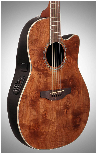 OVATION CS24P-NBM Celebrity Standard Plus Mid Cutaway Nutmeg Burled Maple...