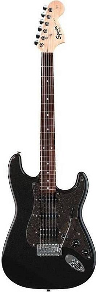 FENDER SQUIER AFFINITY FAT STRATOCASTER HSS RW MONTEGO BLACK - Электрогитара
