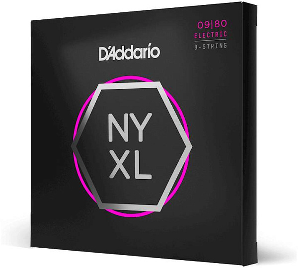 D'ADDARIO NYXL0980 - Струны для электрогитары 8-струнной