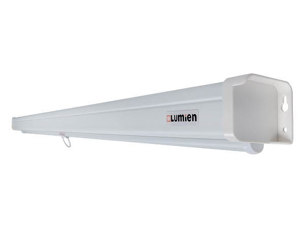[LMP-100113CSR] Настенный экран Lumien [Master Picture CSR] 196x244см (раб.область 146х234 см) (109") MW FiberGlass черн. кайма по периметру, верх.кайма 45 см, механизм плавного возврата, возможность потолочн./настенного крепления (белый корпус) 16:10