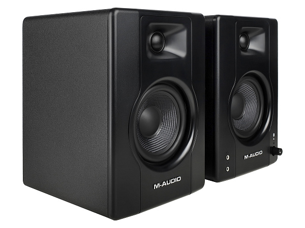 Акустическая система [BX4PAIRBTXEU] M-audio [BX4 BT (пара)] (активный+пассивный), 2-х полосные, 25 Вт, 69-22000 Гц, 4,5"+1", входы: 2x1/4"линейный вход, 2xRCA линейный вход, Bluetooth