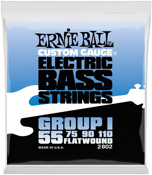 ERNIE BALL 2802 Flatwound 55-110 - Струны для бас-гитары