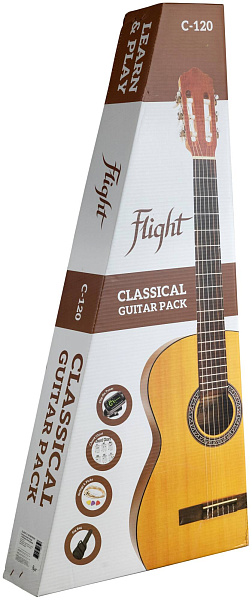 FLIGHT C-120 SB PACK - Гитара классическая в наборе