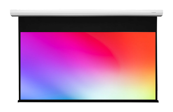 [LCC-100115] Экран с электроприводом Lumien [Cinema Control] 187x305 см (раб.область 166х295 см) (133") Matte White FiberGlass черн. кайма по периметру, доп.черная область 14 см, триггер., RS485, IR, RF управл. в комплекте, белый корпус 16:9