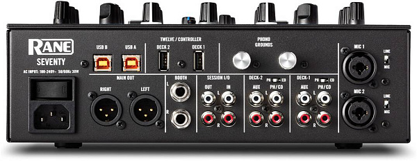 RANE DJ SEVENTY - DJ-микшерный пульт 2-х канальный, бесконтактные фейдеры...