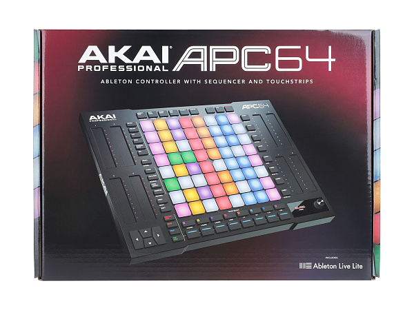 MIDI контроллер [APC64] AKAI [APC64] 20 кнопок, 64 пэда, 4 энкодера, USB-B