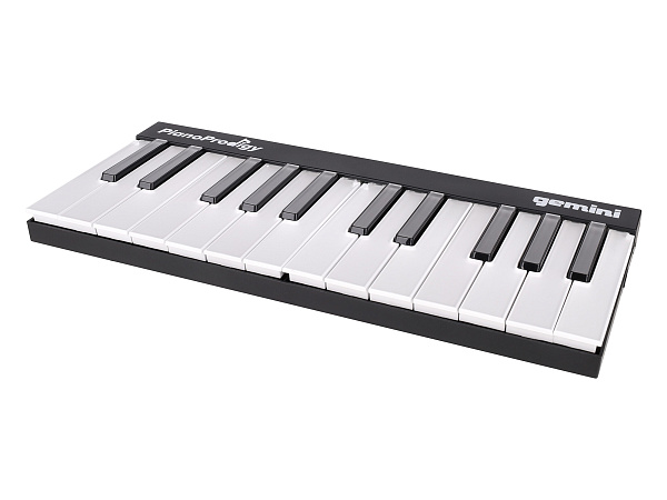 MIDI клавиатура [GPP-101] Gemini [GPP-101 PianoProdigy] 24 клавиши с RGB подсветкой для обучения, Bluetooth, встроенный аккумулятор