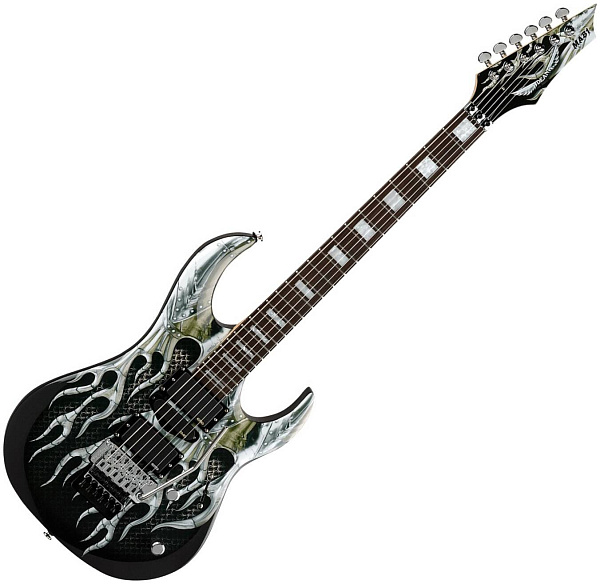 DEAN MAB1 - электрогитара, тип «Ibanez»,24 лада,25 1/2,HSH,1V+1T,FR,графика...