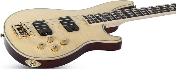 Бас-гитара SCHECTER [OMEN EXTREME-4 GNAT]  4-струнная, корпус: красное дерево, топ: стеганый клен, гриф: клен, накладка: палисандр, 24 лада, цвет Gloss Natural (GNAT)