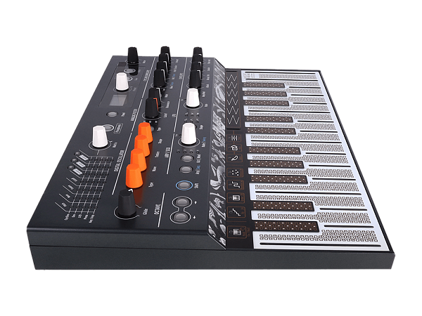 Синтезатор [570101] Arturia [MicroFreak] цифровой аппаратный, 25 клавиш с поддержкой полифонического касания, цифровым осциллятором и аналоговым фильтром Oberheim SEM, CV/Gate/Mod выходы, Cloc IN/OUT, MIDI IN/OUT, выход TRS, выход для наушников, USB