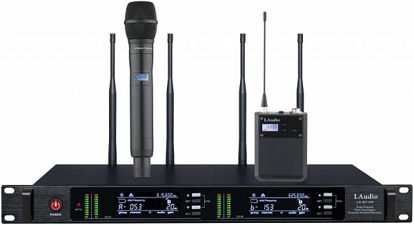 LAUDIO LS-Q7-MH Радиосистема с ручным и головным передатчиком, LAudio