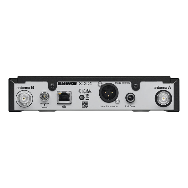 Цифровой приёмник SHURE [SLXD4E=-H56] одноканальный, частота UHF 518-562 МГц