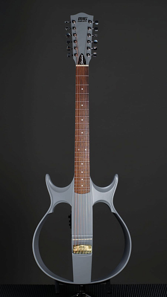SG2LG23 SG2 Сайлент-гитара 12-струнная, светло-серая, MIG Guitars
