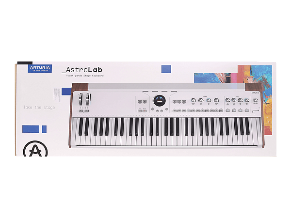 Сценическая клавиатура Arturia [Astrolab White] 61 клавиша, полувзвешенная механика, 10 звуковых движков, вокодер, 10 кнопок пресетов , 4 макрорегулятора, MIDI-вход, USB-C и USB-A; аудио Bluetooth; WiFi, цвет белый