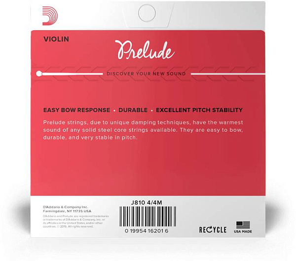 D'ADDARIO J811 4/4 M - Струна одиночная для скрипки