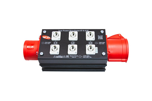 ET4-6PC Дистрибьютор питания, туровый, EDS