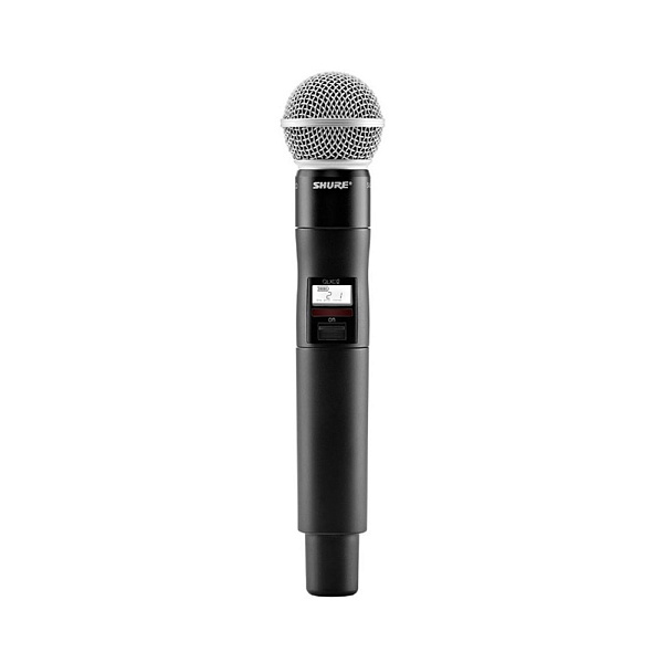 Цифровой ручной передатчик QLXD2 SHURE [QLXD2/SM58=-G51] диапазон 470-534 МГц, динамический кардиоидный капсюль SM58, цвет чёрный