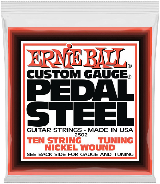 ERNIE BALL 2502 Nickel Wound E9 Tuning 13-38 - Струны для педальной 10-струнной слайд-гитары