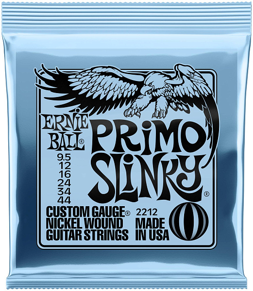 ERNIE BALL 2212 Nickel Wound Slinky Primo 9.5-44 - Струны для электрогитары