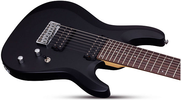 SCHECTER C-8 DELUXE SBK L/H - Леворукая электрогитара, 24 лада