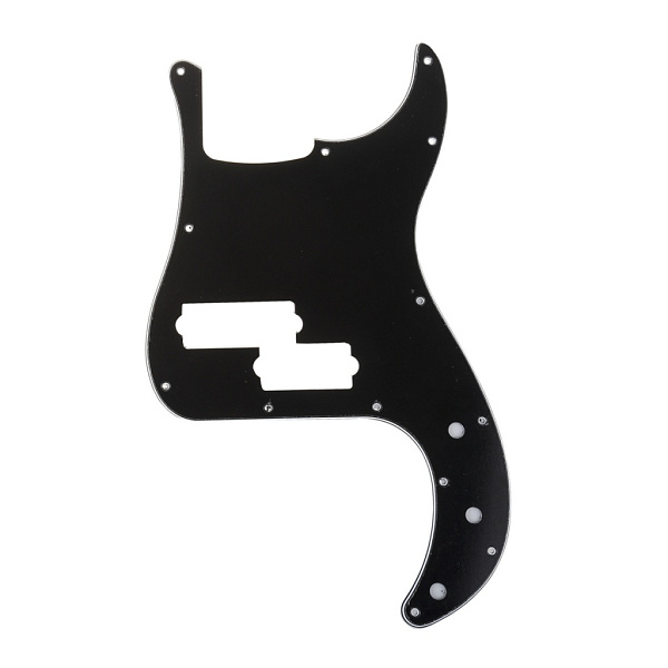 MX1396BK Пикгард для 5-струнной бас-гитары Precision Bass Mexico, 3 слоя, черная, Musiclily