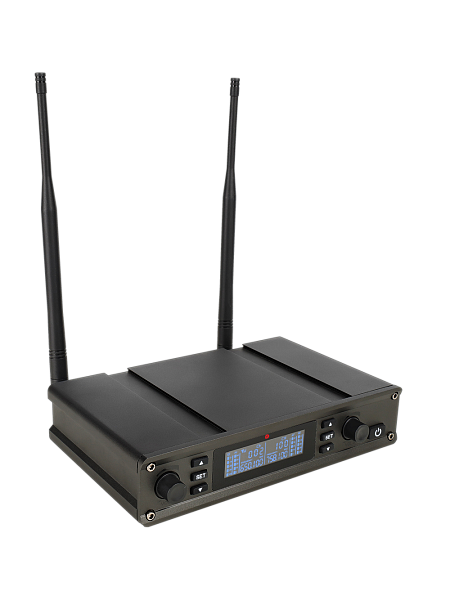 Микрофонная радиосистема Axelvox [DX800HT] UHF 650 - 758 MHz, цифровая модуляция, LCD дисплей, DSP, ручной микрофон - 2 шт.