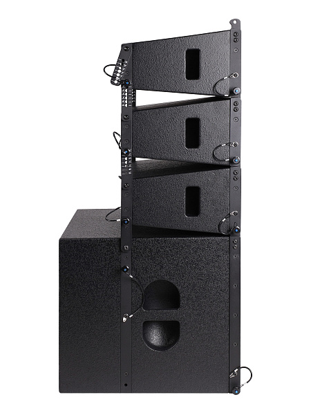 Сабвуфер Intrend [ILS-ATL-S15A] линейного массива Atlantic, активный, 15"НЧ, 30-250 Гц, SPL 126 дБ, 600 Вт RMS, пик 1200 Вт, 8 Ом. Цвет чёрный, корпус дерево. Подключение до 3х топов на саб.