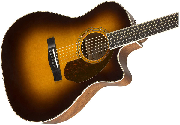 FENDER PM-4CE AUDITORIUM LTD SUNBRST - Гитара электроакустическая шестиструнная