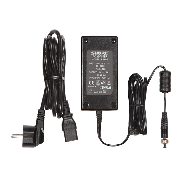 Внешний источник питания постоянного тока 15 В SHURE [PS60E]