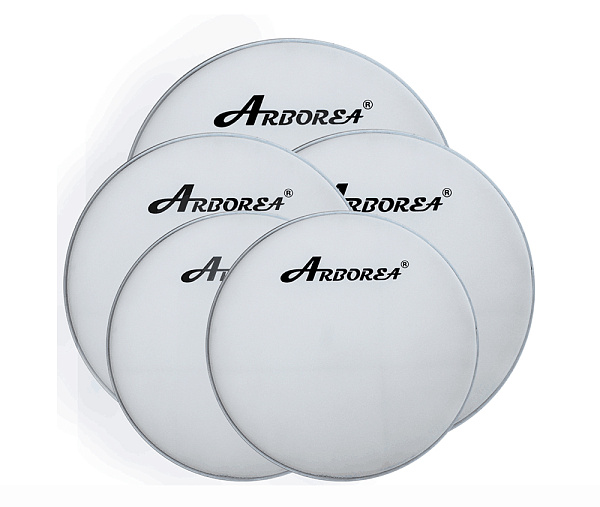 ARDLW-20 Пластик для бас-барабана 20", белый, Arborea