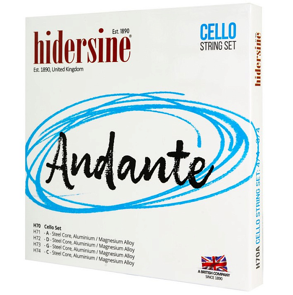 H70C Andante Комплект струн для виолончели 1/2, Hidersine