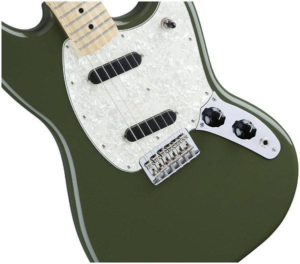 FENDER MUSTANG MN Olive - Электрогитара