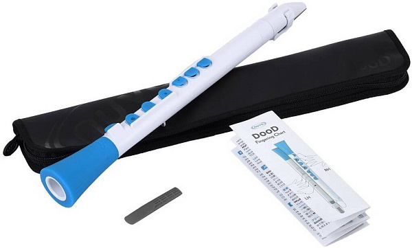 NUVO DooD (White/Blue) блок-флейта DooD, материал - пластик, цвет - белый/голубой,...