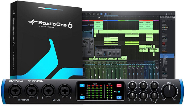 PRESONUS Studio 1810C - аудиоинтерфейс USB 24бит/96кГц, USB-B.