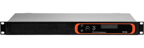 Аудиопроцессор BIAMP [TesiraFORTE DAN AI] (DSP): 12 вх. 8 вых. (Euroblock); 32 x 32 Dante; 8 CH по USB; OLED-дисплей, Ethernet (RJ45), RS-232. ПО Tesira. Logic I/O. 1U.