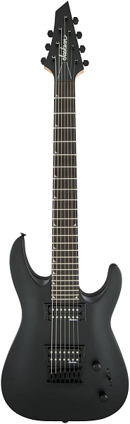 JACKSON JS22-7 DKA, AH FB - HT STN BLK 7-струнная электрогитара, цвет черный