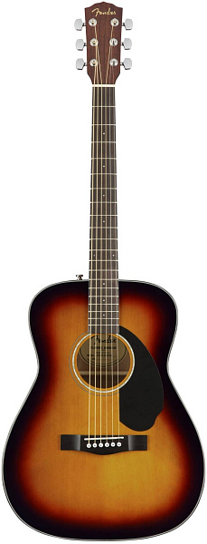 FENDER CC-60S CONCERT SUNBURST WN акустическая гитара, топ - массив ели,...