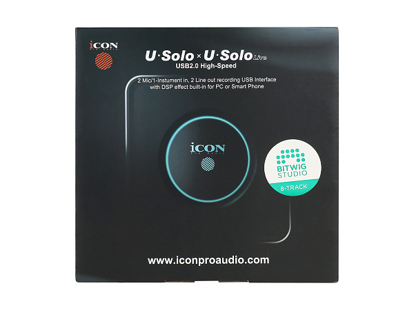 Аудиоинтерфейс USB [110313A2006] Icon [USolo] АЦП/ЦАП 24 бит/192 кГц, 20-20000 Гц, 108 дБ, S/N: -108 дБ, THD+N: -91 дБ, Combo XLR/TRS микр. вход / 2x1/4" TS лин. выхода, 1/4" TRS выход для наушников, USB-C