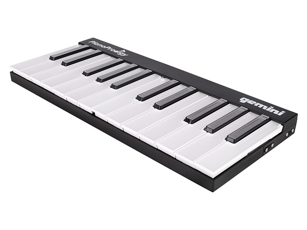 MIDI клавиатура [GPP-101] Gemini [GPP-101 PianoProdigy] 24 клавиши с RGB подсветкой для обучения, Bluetooth, встроенный аккумулятор