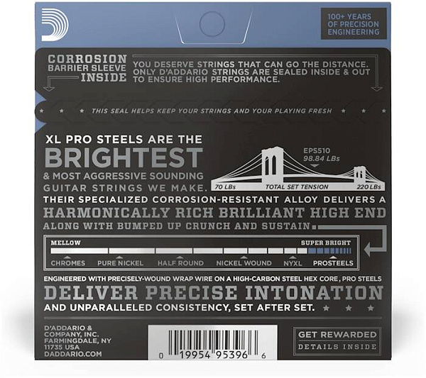 D'ADDARIO EPS510 - Струны для электрогитары