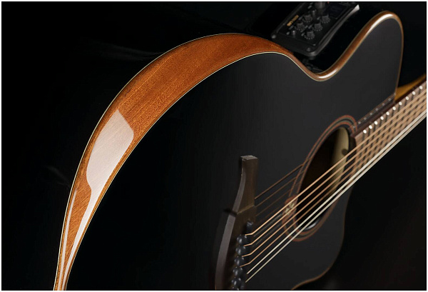 LAG T118ABCE BLK - Гитара электроакустическая шестиструнная