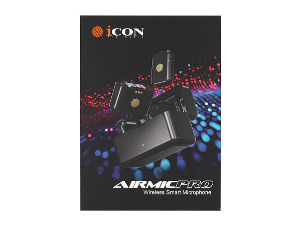 Радиосистема микрофонная Icon [AirMic Pro White] передатчик с микрофоном/приемник: 2/1, всенаправленный, 2.4 ГГц, дистанция: 250 м, время работы приемника/передатчика: 8/8 ч, цвет: белый