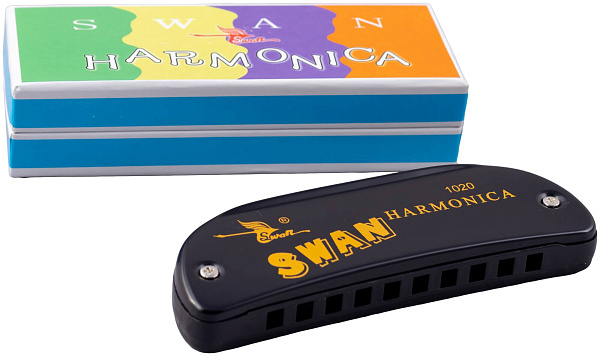 SWAN SW1020-14 BK - Губная гармоника диатоническая