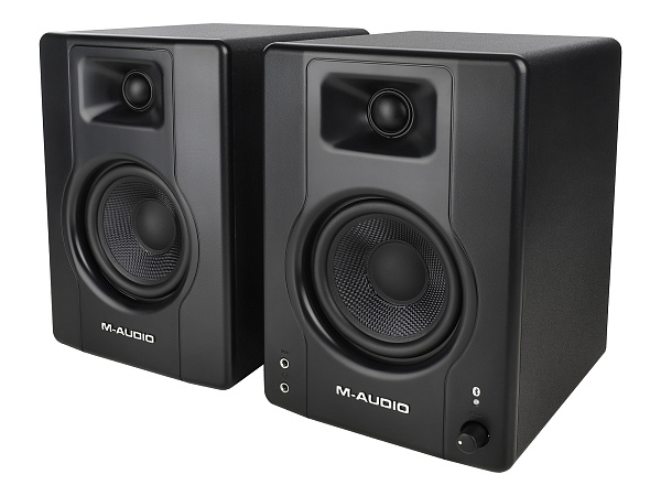 Акустическая система [BX4PAIRBTXEU] M-audio [BX4 BT (пара)] (активный+пассивный), 2-х полосные, 25 Вт, 69-22000 Гц, 4,5"+1", входы: 2x1/4"линейный вход, 2xRCA линейный вход, Bluetooth