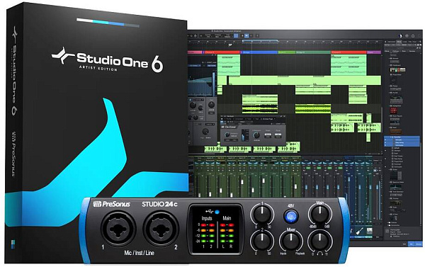 PRESONUS Studio 24C - аудиоинтерфейс USB 24бит/192кГц, USB-C.