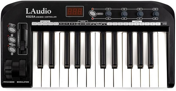 LAUDIO KS-25A MIDI-контроллер, 25 клавиш, LAudio