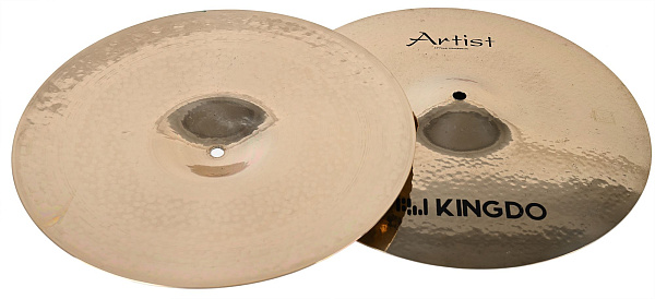 Комплект тарелок: Hi-Hat14" [ARTIST POWER COPPESMITH 14"+16"+20"] KINGDO [ARTIST POWER COPPESMITH 14"+16"+20"] Crash16",Ride20" полированные, ручная работа, сплав В20