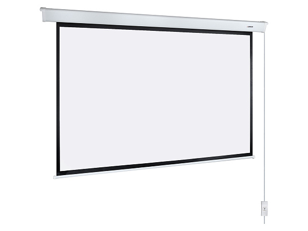 [LMC-100132] Экран с электроприводом Lumien [Master Control] 225x300 см (раб.область 181х290 см) (135") Matte White FiberGlass черн. кайма сверху 40 см 16:10